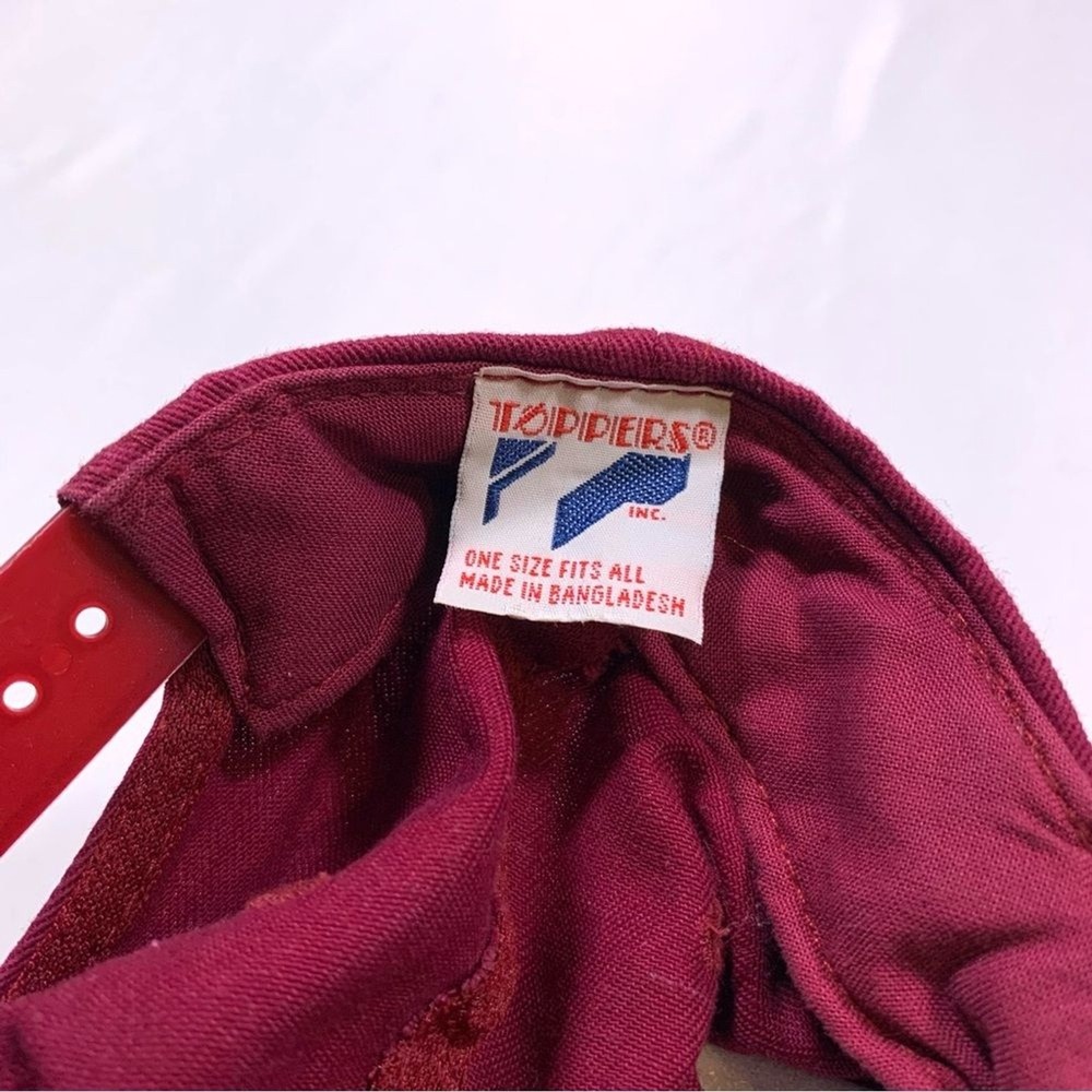 Vintage Toppers Budweiser Rope Brim Snapback Hat Maroon Bluefish Tournament OSFA - Picture 6 of 7